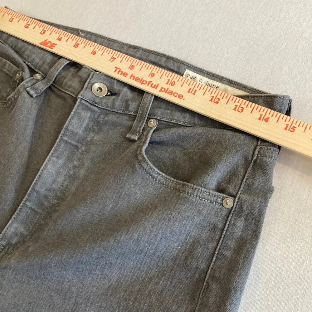 Rag & Bone Women 30x30 Nina High-Rise Skinny Jeans Grey WDD21P2664K0GR USA